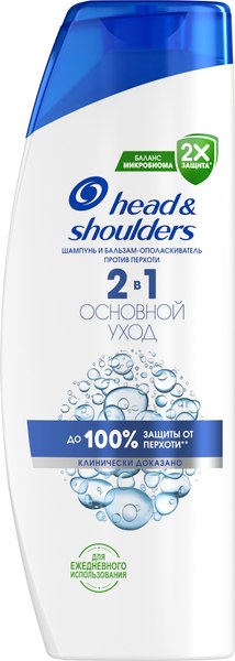 Изображение товара Шампунь-кондиционер для волос Head & Shoulders Основной уход 2 в 1 (400мл)