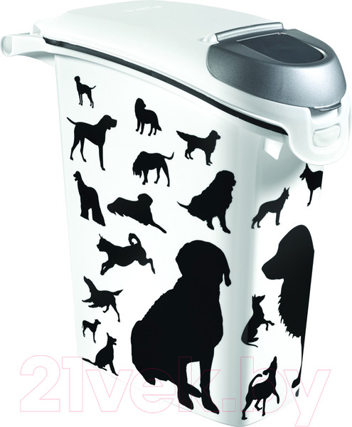 Изображение товара Емкость для хранения корма Curver Silhouette 03882-P96-00 / 210341 (черный/белый)