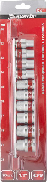 Изображение товара Набор головок слесарных Matrix 13557