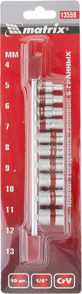 Изображение товара Набор головок слесарных Matrix 13559