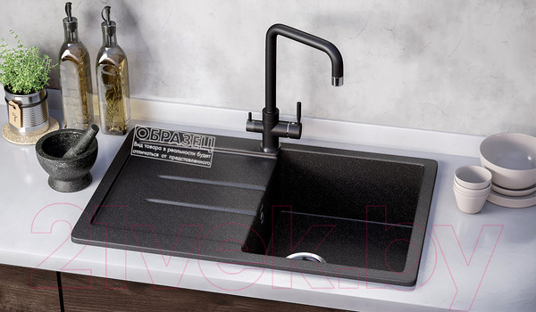 Изображение товара Мойка кухонная Ulgran U-507 (341 молочный)