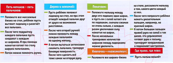Изображение товара Развивающий игровой набор Zabiaka Развивающие мячики для пальчиков / 5491430