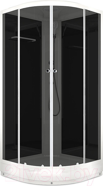 Изображение товара Душевая кабина Domani-Spa Delight 88 / DS01D88LBT00 (черный/тонированное стекло)