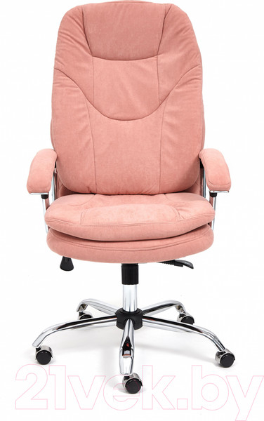 Изображение товара Кресло офисное Tetchair Softy Lux флок (розовый)