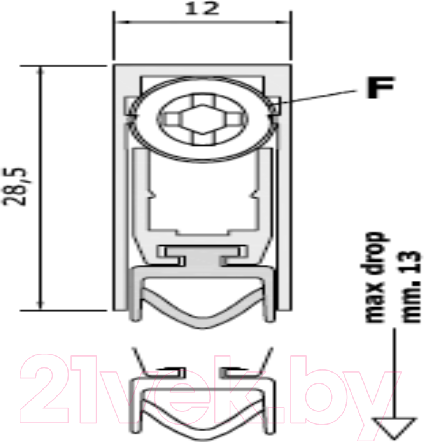 Изображение товара Автоматический порог Morelli Seal Simple 700