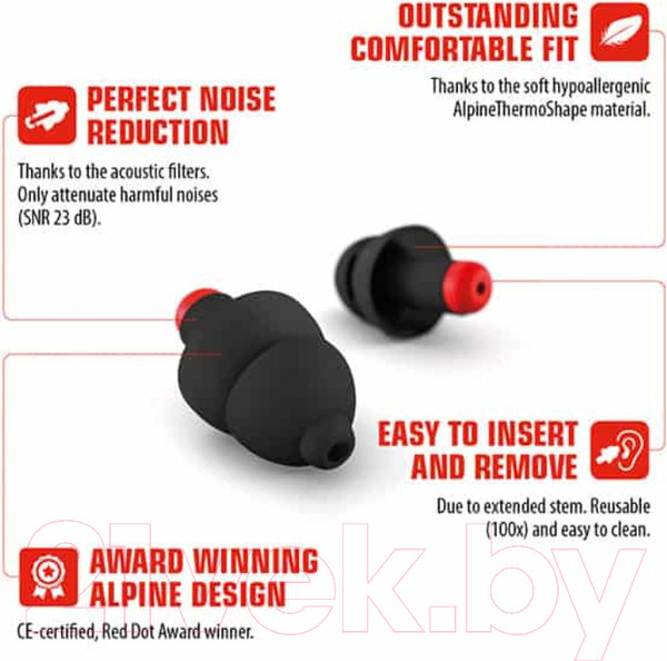 Изображение товара Беруши Alpine Hearing Protection WorkSafe / 111.21.350