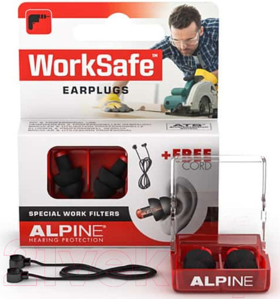 Изображение товара Беруши Alpine Hearing Protection WorkSafe / 111.21.350