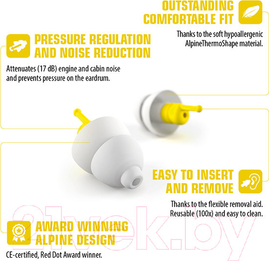 Изображение товара Беруши Alpine Hearing Protection FlyFit / 111.31.251