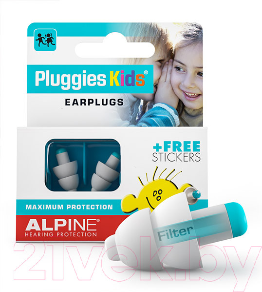 Изображение товара Защита для ушей ребенка Alpine Hearing Protection PluggiesKids / 111.31.150