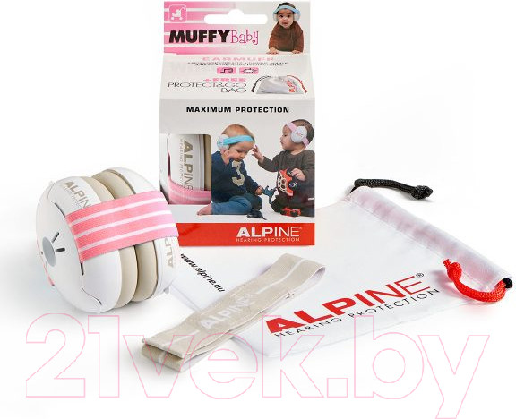 Изображение товара Защита для ушей ребенка Alpine Hearing Protection Muffy Baby / 111.82.329 (розовый)