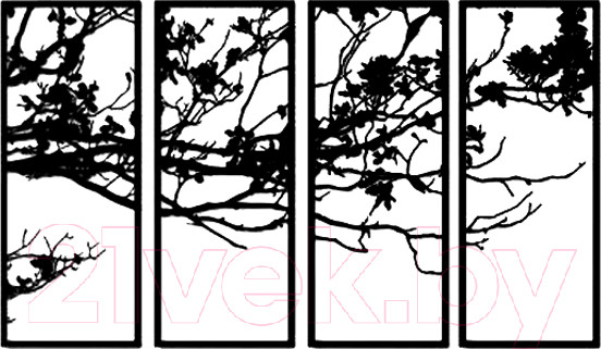 Изображение товара Декор настенный Arthata Осень 70x130-B / 096-4 (черный)