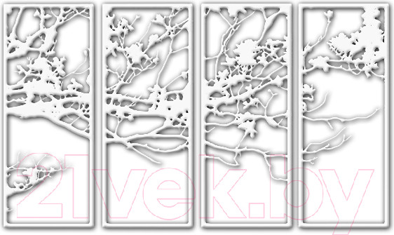 Изображение товара Декор настенный Arthata Осень 50x90-V / 096-4 (белый)