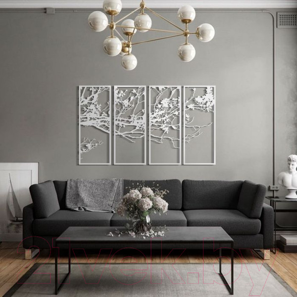 Изображение товара Декор настенный Arthata Осень 70x130-V / 096-4 (белый)