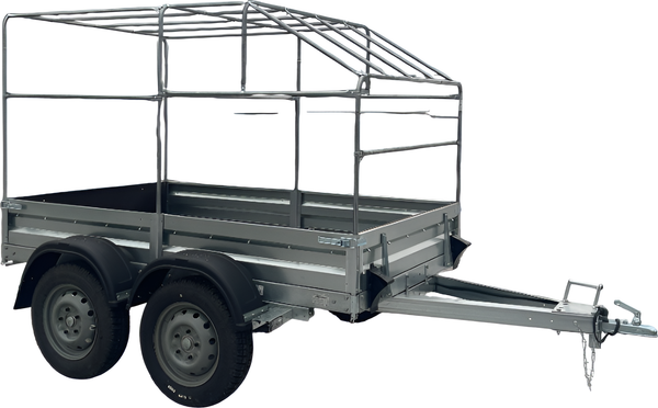 Изображение товара Прицеп для автомобиля Avtos A25P2B (2500x1500x300, R13, двухосный, ресс. AL-KO, тент 1200мм Аэро)