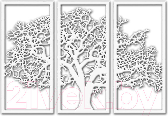 Изображение товара Декор настенный Arthata Могучий дуб 75x115-V / 097-3 (белый)