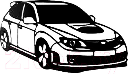 Изображение товара Декор настенный Arthata Автомобиль 25x50-B / 098-4 (черный)