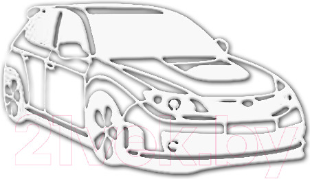 Изображение товара Декор настенный Arthata Автомобиль 50x95-V / 098-4 (белый)