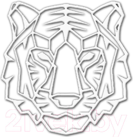 Изображение товара Декор настенный Arthata Тигр 50x50-V / 100-1 (белый)