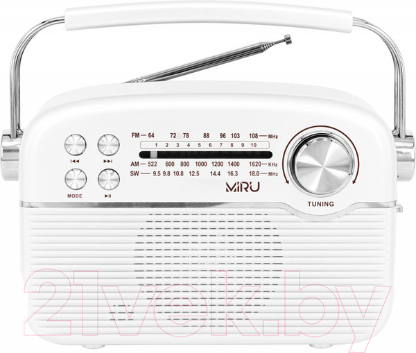 Изображение товара Радиоприемник Miru SR-1024 (белый)