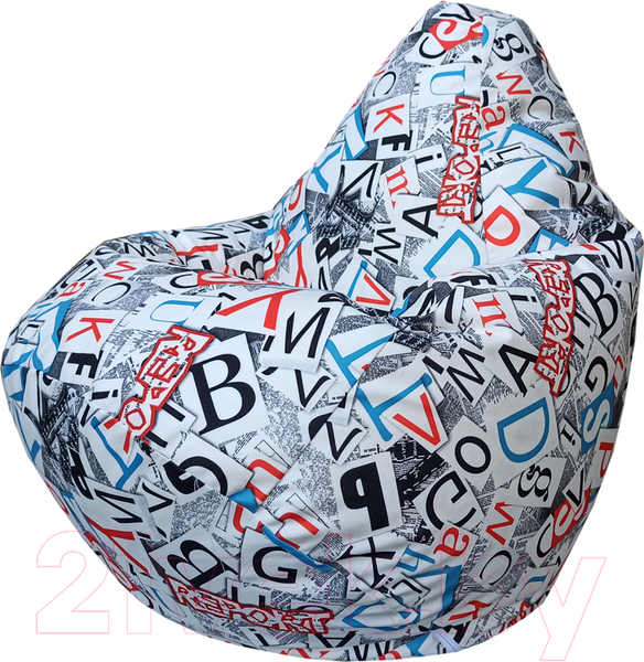 Изображение товара Бескаркасное кресло Flagman Груша Мега XXXL Г3.5-139 (Abc 3, голубой)