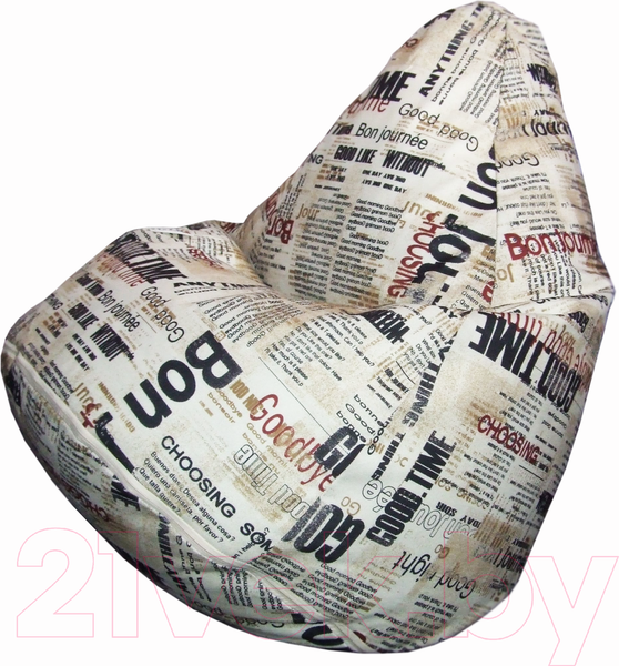 Изображение товара Бескаркасное кресло Flagman Груша Мега XXXL Г3.5-142 (Gazeta Milk)