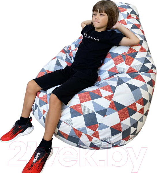 Изображение товара Бескаркасное кресло Flagman Груша Мега XXXL Г3.5-176 (ZigZag Blooks 103)