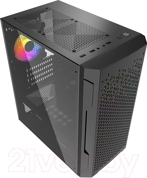 Изображение товара Корпус для компьютера Powercase Mistral Micro Z3B Mesh LED / CMIMZB-L3 (без БП)