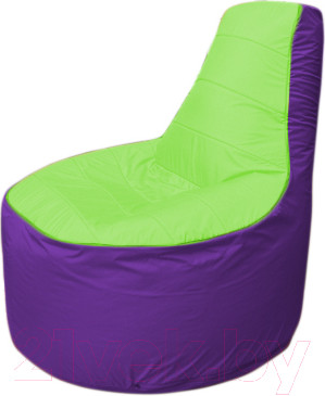 Изображение товара Бескаркасное кресло Flagman Трон Т1.1-0718 (салатовый/фиолетовый)