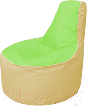 Изображение товара Бескаркасное кресло Flagman Трон Т1.1-0720 (салатовый/бежевый)