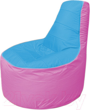 Изображение товара Бескаркасное кресло Flagman Трон Т1.1-1303 (голубой/розовый)