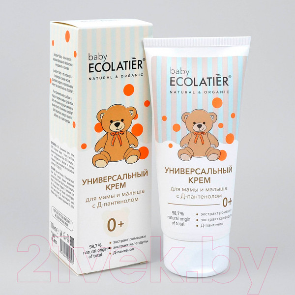 Изображение товара Крем детский Ecolatier Baby универсальный для мамы и малыша с Д-пантенолом 0+ (100мл)