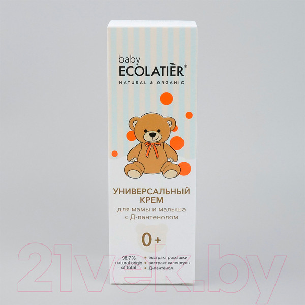 Изображение товара Крем детский Ecolatier Baby универсальный для мамы и малыша с Д-пантенолом 0+ (100мл)