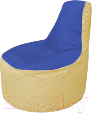 Кресло-мешок Flagman Трон Т1.1-1420 (синий/бежевый) — фото 3