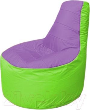 Изображение товара Бескаркасное кресло Flagman Трон Т1.1-1707 (сиреневый/салатовый)