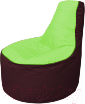 Изображение товара Бескаркасное кресло Flagman Трон Т1.1-0701 (салатовый/бордовый)
