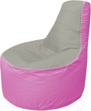 Изображение товара Бескаркасное кресло Flagman Трон Т1.1-2203 (серый/розовый)