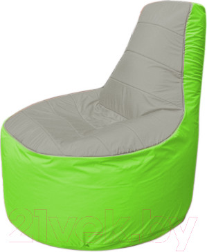 Изображение товара Бескаркасное кресло Flagman Трон Т1.1-2207 (серый/салатовый)