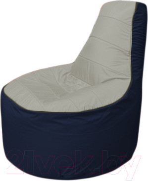 Изображение товара Бескаркасное кресло Flagman Трон Т1.1-2216 (серый/темно-синий)