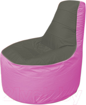 Изображение товара Бескаркасное кресло Flagman Трон Т1.1-2303 (темно-серый/розовый)