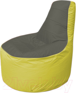 Изображение товара Бескаркасное кресло Flagman Трон Т1.1-2306 (темно-серый/желтый)