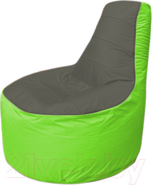 Изображение товара Бескаркасное кресло Flagman Трон Т1.1-2307 (темно-серый/салатовый)