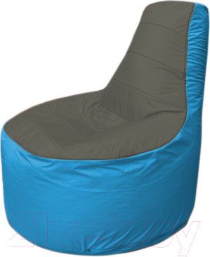 Изображение товара Бескаркасное кресло Flagman Трон Т1.1-2313 (темно-серый/голубой)