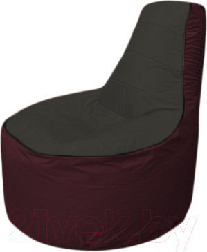 Изображение товара Бескаркасное кресло Flagman Трон Т1.1-2401 (черный/бордовый)