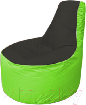Изображение товара Бескаркасное кресло Flagman Трон Т1.1-2407 (черный/салатовый)