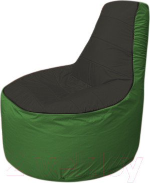 Изображение товара Бескаркасное кресло Flagman Трон Т1.1-2408 (черный/зеленый)