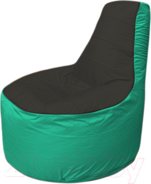 Изображение товара Бескаркасное кресло Flagman Трон Т1.1-2412 (черный/бирюзовый)