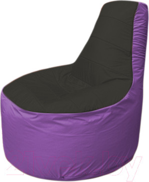 Изображение товара Бескаркасное кресло Flagman Трон Т1.1-2417 (черный/сиреневый)