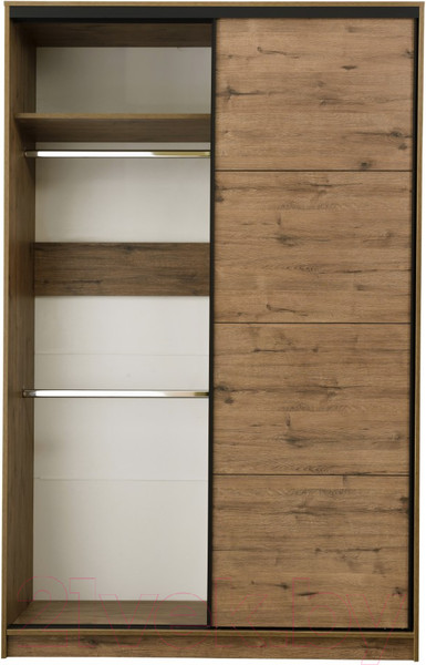 Изображение товара Шкаф-купе Рэйгрупп B 160 VVH Bromo РГ-10.02 (дуб велингтон/черный матовый)