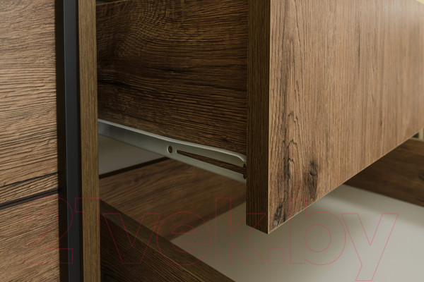 Изображение товара Шкаф-купе Рэйгрупп B 160 VVH Bromo РГ-10.03 (дуб велингтон/черный матовый)