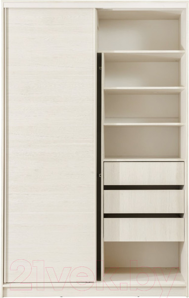 Изображение товара Шкаф-купе Рэйгрупп B 160 BBB Bromo РГ-10.02 (дуб бордо лайт/белый матовый)